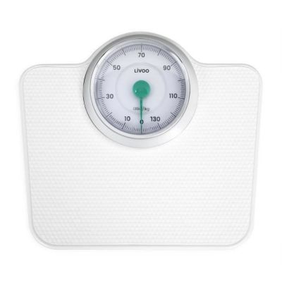 Livoo Pese-personne mécanique rétro - DOM490 - Sans pile - Max 136 kg - Métal antidérapant - B Blanc - vue 3