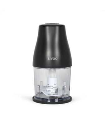 Livoo Hachoir - 300 ml - 400 W - 1 vitesse et fonction turbo - 2 lames en inox Gris - vue 3