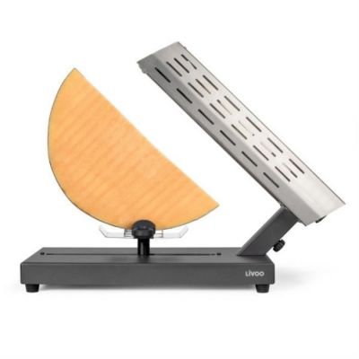 Livoo Appareil À Raclette Traditionnel Doc314 Acier Inox Noir 600 W Pour 6-8 Personnes Gris - vue 4