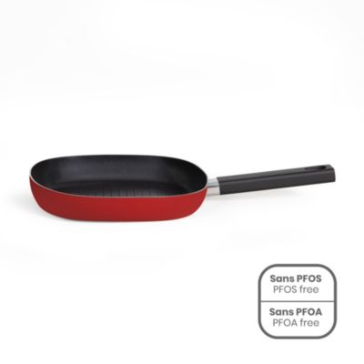 Livoo Poêle grill MEP152 Aluminium 24 cm Antiadhésive Sans PFOA PFOS Gris - vue 3