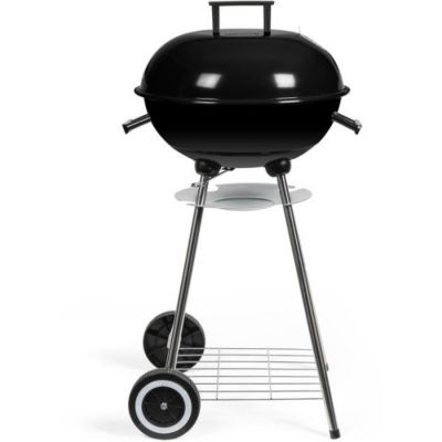 Barbecue a charbon - LIVOO - DOC172N - Surface de cuisson  41 cm - Grille en acier chromé - Cuve et couvercle en acier émail