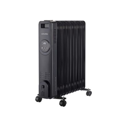 Radiateur à bain d'huile 2500w noir Scholtes SCHD411N
