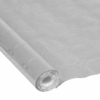 Homea Nappe Papier Damassé Métalisé 1,18x5m Argent - vue 2