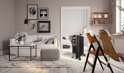 Radiateur à  bain d'huile 2000 W  pour 20 m²  blanc  l.45 x P.24 x H.63 cm  Thomson Fifty THBDH09VB