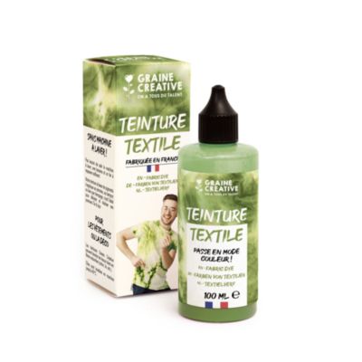 Graine Créative Peinture Pour Textile 100 Ml Effet Tie And Die Marron - vue 2