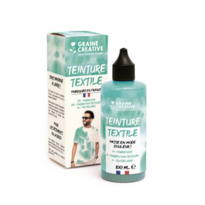 Graine Créative Peinture Pour Textile 100 Ml Effet Tie And Die Bleu - vue 2