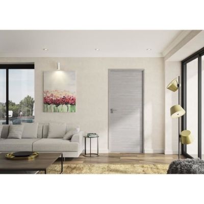 OPTIMUM Bloc Porte ajustable décor chêne BILBAO 204 x 83 cm Droit - vue 2