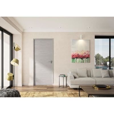 OPTIMUM Bloc Porte ajustable décor chêne BILBAO 204 x 83 cm Gauche - vue 2