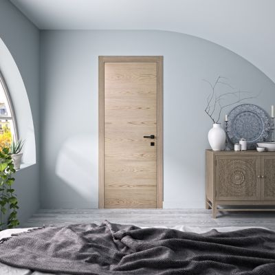 Bloc porte avec huisserie réversible et ajustable OPTIMUM Premium Noisette H 204 x Ep 44 x 83 cm - vue 2