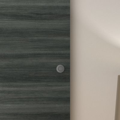 Kit Porte Coulissante OPTIMUM MILANO2 + BD ALU GR H 204 x 83 x 3 6 cm Aluminium Installation facile - vue 2