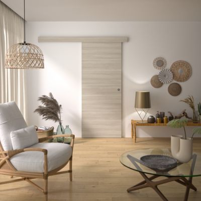Kit Porte Coulissante OPTIMUM VERONE2 H 204 x 83 x 3 6 cm MDF Haute qualité Installation facile - vue 2