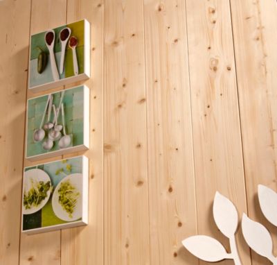 Lambris bois ISB sapin raboté naturel L. 235cm x l. 13,5cm x Ép. 1,2cm