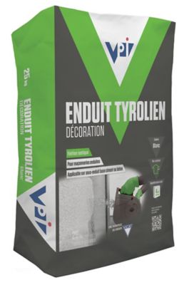 Enduit tyrolien à la chaux Euromix ton pierre