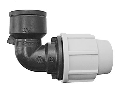 Coude taraudé 32 mm x F 20x27