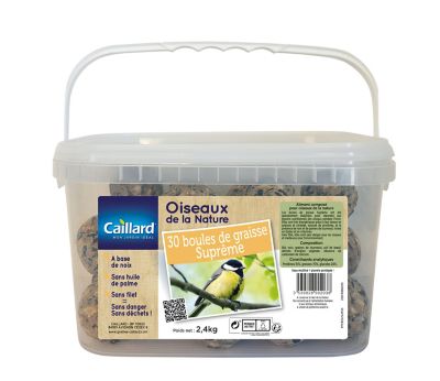 Seau boules de graisse pour oiseaux Suprême 30 x 80g