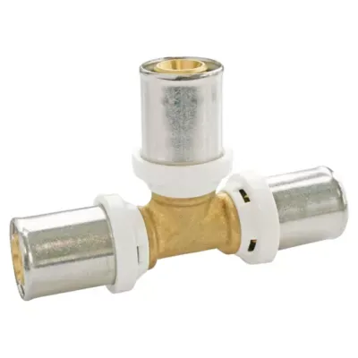 Té égal à sertir pour tube Multicouche Ø16