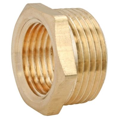 Bague de reduction laiton Mâle 15/21 (1/2) - Femelle 12/17 (3/8), lot de 2