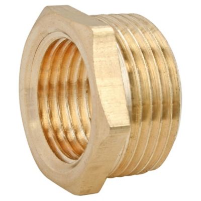 Bague de reduction laiton Mâle 20/27 (3/4) - Femelle 12/17 (3/8), lot de 2