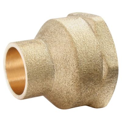 Raccord laiton droit à souder sur tube cuivre Ø14 - sortie femelle 20/27 (3/84), lot de 2