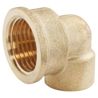 Raccord laiton coudé à souder sur tube cuivre Ø14 - sortie femelle 12/17 (3/8), lot de 2