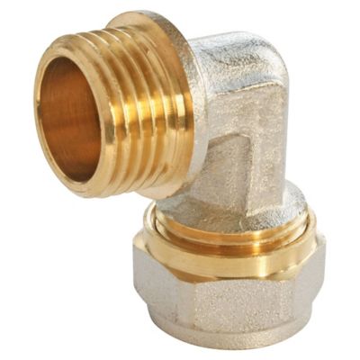 Raccord coudé à compression pour tube Multicouche Ø16 - coude mâle 15/21 (1/2)