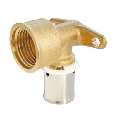 Applique murale à sertir pour tube PER Ø16 - sortie femelle 15/21 (1/2)