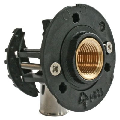 Fixation pour robinetterie Machine à laver pour PER Ø16 raccord à sertir sortie femelle 15/21 (1/2)