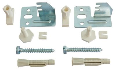 Jeu de 2 fixations réglables pour radiateur acier avec panneau sans étrier Somatherm for you