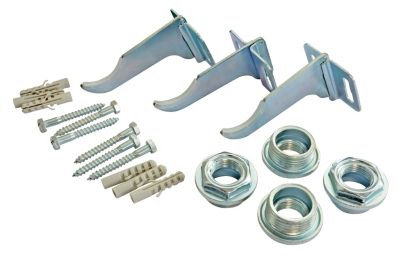 Jeu de 3 fixations réglables pour radiateur en aluminium + Kit de réductions (2 réductions droites et 2 réductions gauches) Somatherm for you