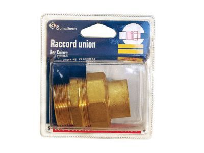 Raccord union fer/cuivre M 33x42 pour Ø28 mm