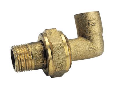 Raccord union coudé laiton à souder M 26/34