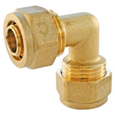 Raccord coudé égal à compression pour tube Multicouche Ø16 mm