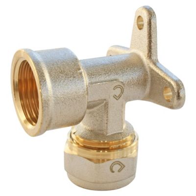 Applique murale à compression pour tube Multicouche Ø16 - sortie femelle 15/21 (1/2)