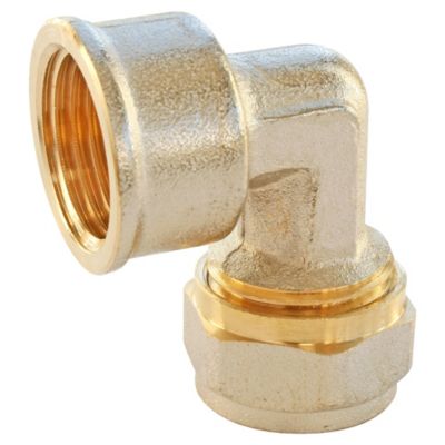 Raccord coudé à compression pour tube Multicouche Ø16 - coude femelle 15/21 (1/2)