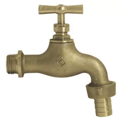 Robinet d'arrosage Somatherm brossé 15x21 mm