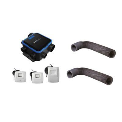 Kit VMC simple flux hygroréglable Aldes Easyhome Compact classic + 2 gaines 6m ?80mm et 1 gaine 6m x ?125mm offertes