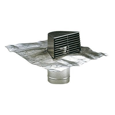 Sortie de toiture brune Aldes ø125 mm avec plaque de protection