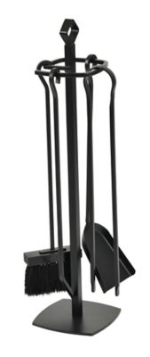 Serviteur de cheminée Dixneuf Losange noir 4 accessoires