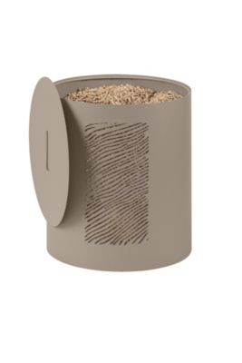 Réservoir à granulés en acier Dixneuf Dune sable