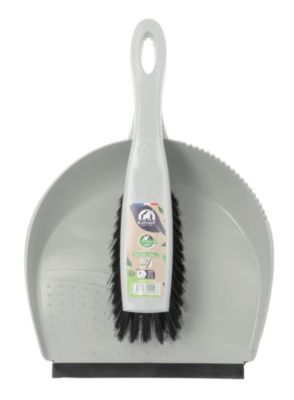 Pelle et balayette plastique gris Eléphant l.23,5 cm