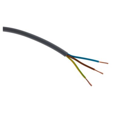 Zenitech Câble d'alimentation électrique H05VV F 3G2 5mm² 5m - vue 2