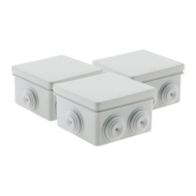 3 boîtes IP55 80x80x40 Zenitech