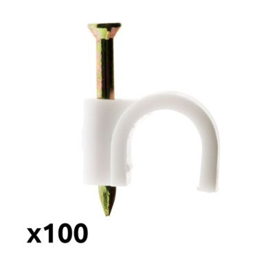Lot de 100 crochets de fixation diamètre 9mm Zenitech