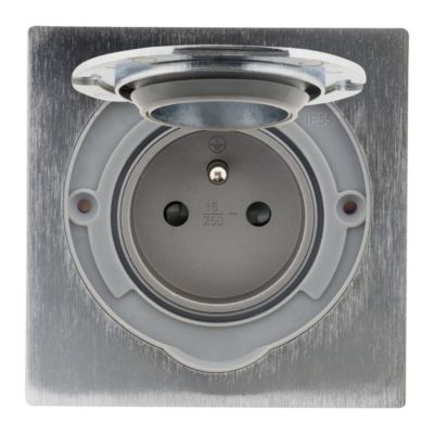Zenitech Prise de sol 2P+T Alu brossé - vue 2