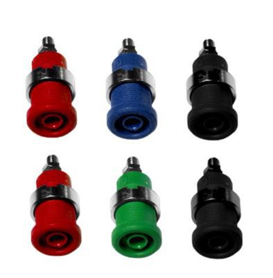 6 douilles sécurité Ø4mm fixation par écrou Zenitech