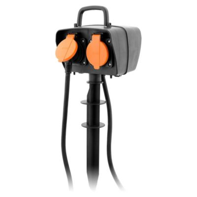 ZENITECH Piquet 2 Prises avec Programmateur