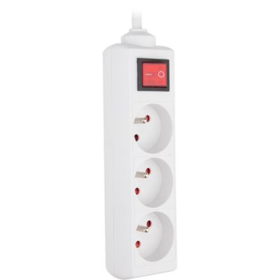 Bloc multiprise 3 prises 2P+T câble 4m Zenitech