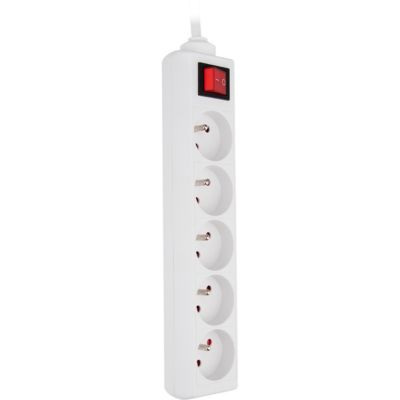 Bloc multiprise 5 prises 2P+T câble 4m Zenitech