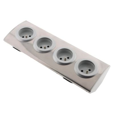 Bloc Home 4 prises 2P+T + parafoudre Zenitech - vue 3
