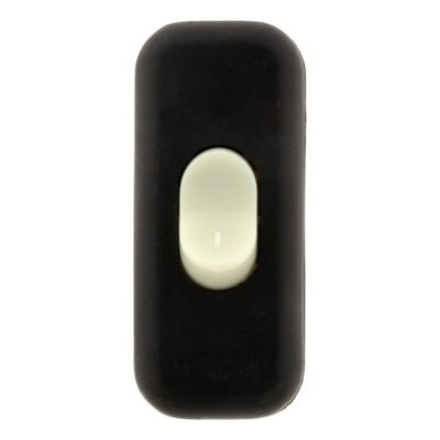 Interrupteur 2A Unipolaire Luminescent - Noir - Zenitech